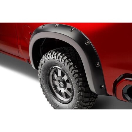 Bushwacker 19-C SILVERADO 1500 FENDER FLARE POCKET STYLE 2PC BLACK 40106-02